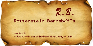 Rottenstein Barnabás névjegykártya